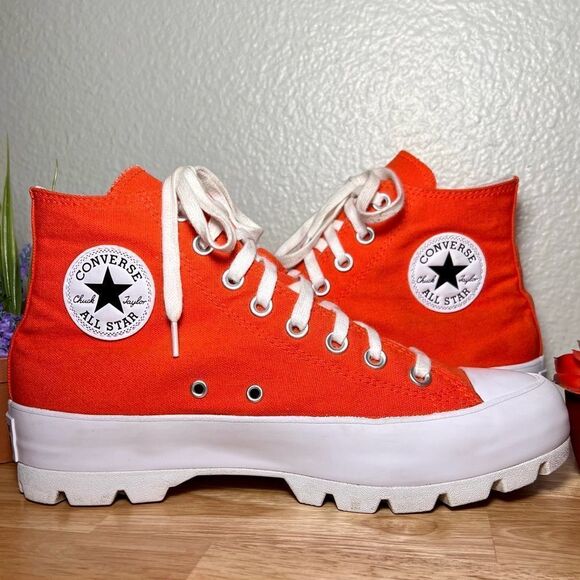 Converse Shoes - CONVERSE CTAS Platform Lug Sole Hi Top Sneaker Shoe Women’s Size 9, EUC!!